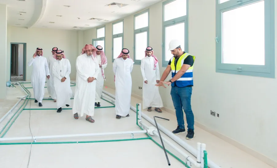 Inspection tour to educational dental clinics project in Majmaah -  تفقد مشروع عيادات طب الأسنان التعليمية بالمجمعة