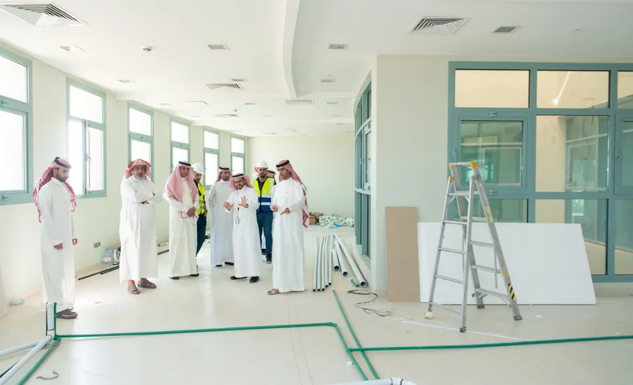 Inspection tour to educational dental clinics project in Majmaah -  تفقد مشروع عيادات طب الأسنان التعليمية بالمجمعة