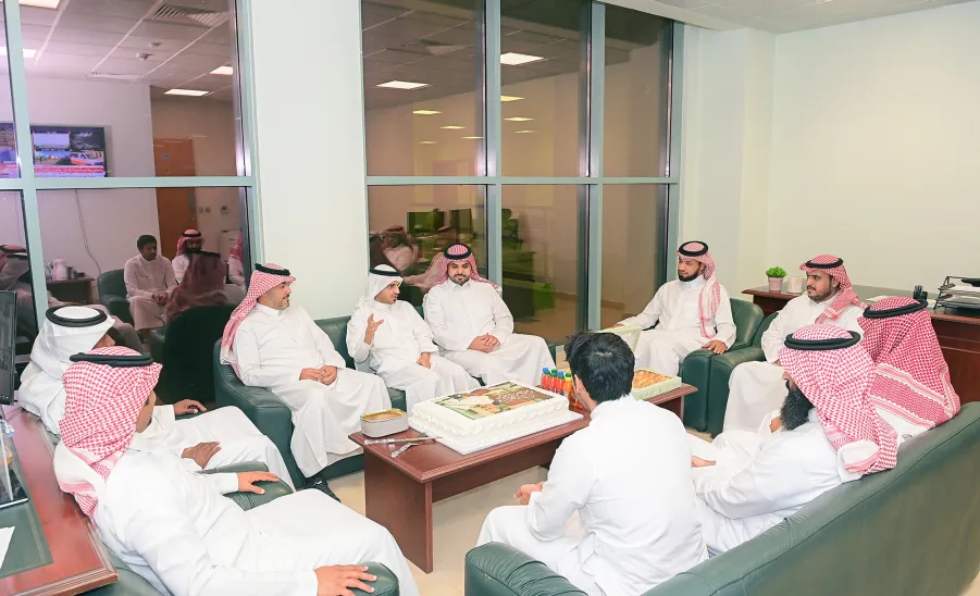 The Media Center's staff celebrates the recovery of its director from a surgery  -  3