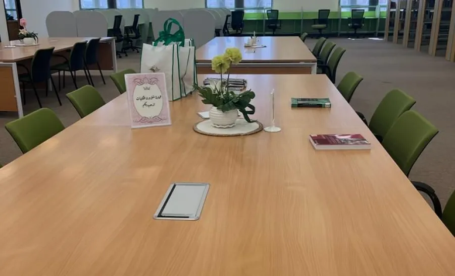 The library of college complex in Majmaah welcomes preparatory-year students - استقبال