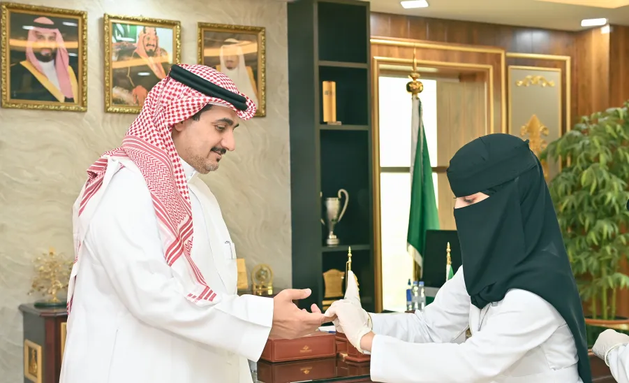 MU HOLDS AN EXHIBITION ON THE WORLD DIABETES DAY -  جامعة المجمعة 