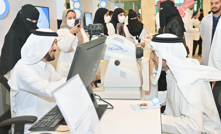 MU HOLDS AN EXHIBITION ON THE WORLD DIABETES DAY -  جامعة المجمعة 
