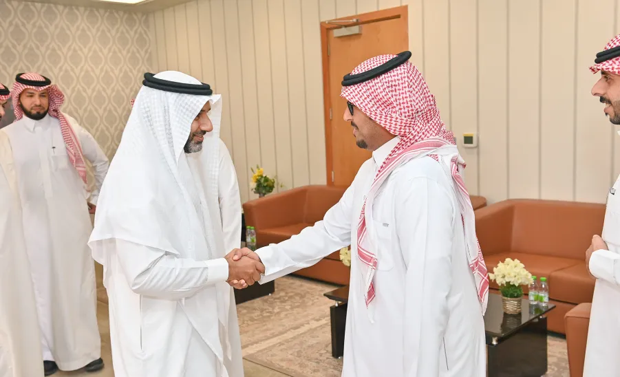 The Media Center's director congratulates Prof. Al- Shehri for being assigned as a vice-rector for graduate studies and scientific research  -  44