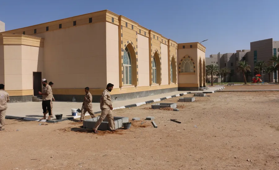 الإدارة تجري عدداً من الأعمال لتزيين الطرق والممرات من أجل بيئة خضراء -  تزيين الطرق والممرات من أجل بيئة خضراء