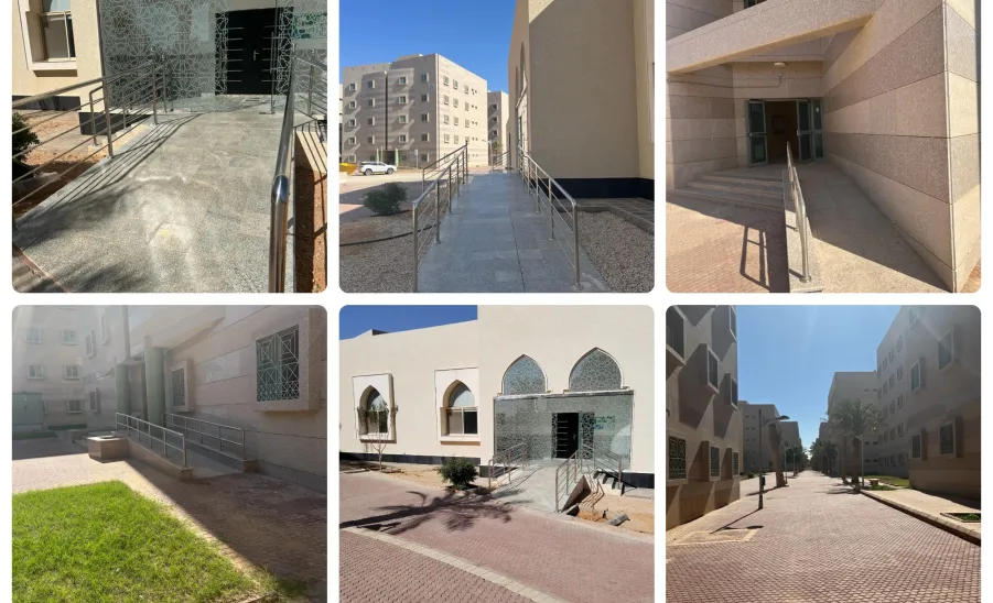 الإدارة العامة للإسكان تعيد تهيئة مداخل ذوي الإعاقة بالأبراج السكنية  - 1