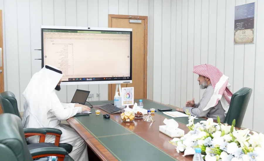 MU's Vice-Rector for Development and Investment reviews the progress of Ertiqaa platform  -  وكيل الجامعة للتنمية والاستثمار يتابع تطوير أعمال منصة ارتقاء