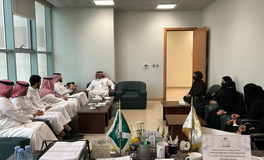 The General Administration of Internal Auditing welcomes a delegation of students from the Accounting Department  -  .