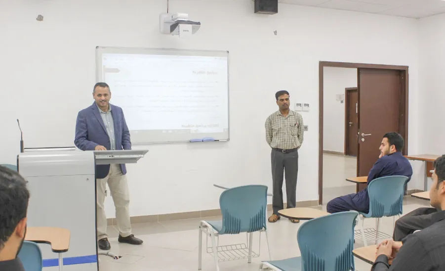 The College conducts a workshop for Mechanical Engineering Program  -  كلية الهندسة 