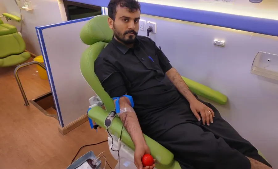 Blood donation campaign launched at flower garden  -  حملة تبرع بالدم