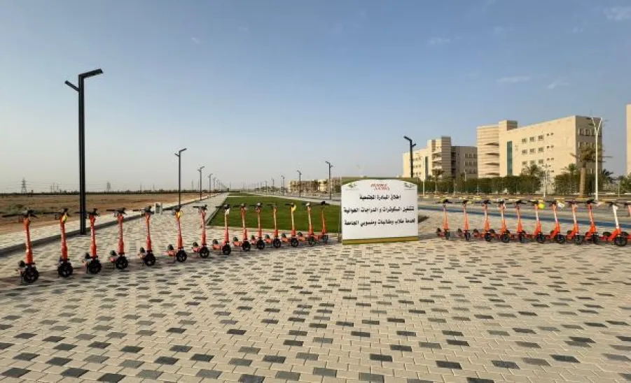 Electric scooters are available now for students and employees  -  1