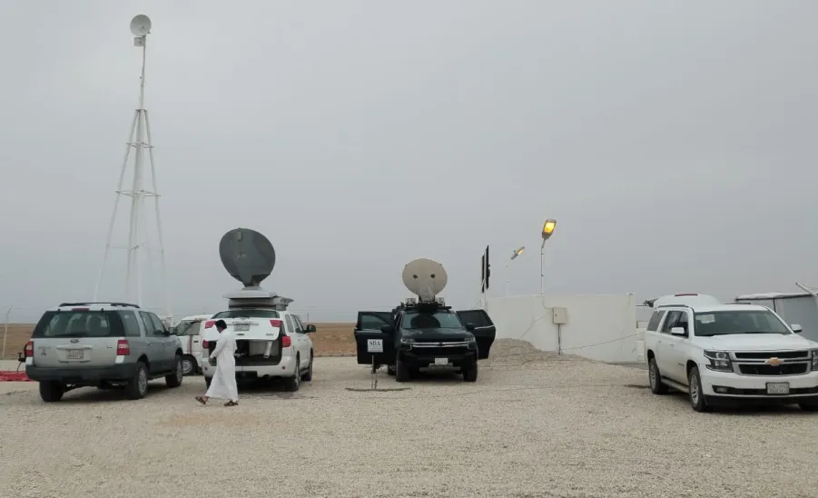 GAPOM participates in preparing the sighting location for Shawwal month 1445 - صورة
