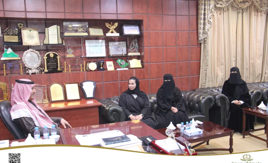 A delegation from the College of Nursing visits the Head of Hawtat Sudair Center - وفد من كلية التمريض يزور رئيس مركز حوطة سدير
