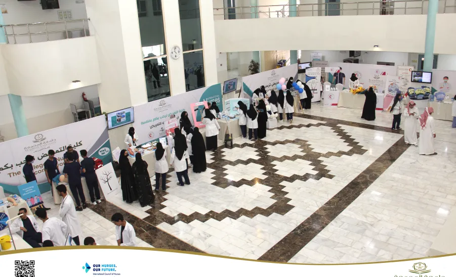 كلية التمريض تقيم فعالية بمناسبة اليوم العالمي للتمريض - كلية التمريض تقيم فعالية بمناسبة اليوم العالمي للتمريض