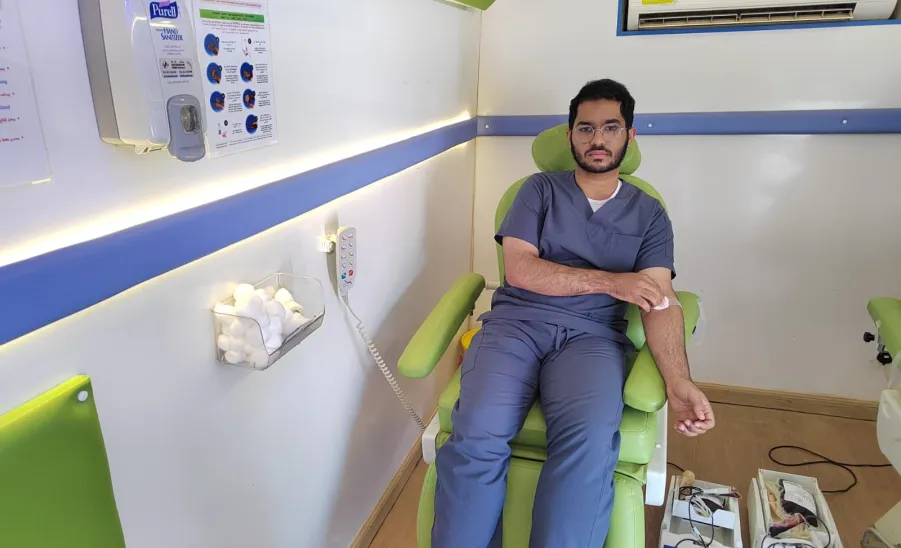 The Social Responsibility Observatory holds a blood donation campaign  -  حملة تبرع بالدم 