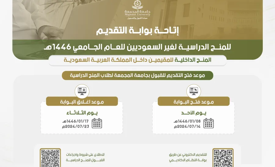 Dates of applying for non-Saudi scholarships announced  - 44