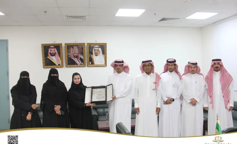 The Dean welcomes the Director of Organizational Development  - عميد الكلية تستقبل مدير عام التطوير التنظيمي بالجامعة