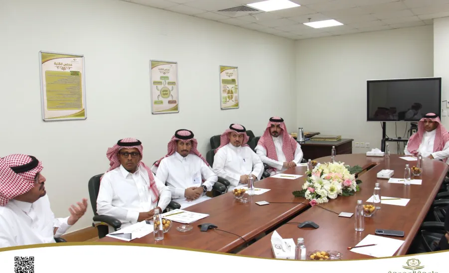 The Dean welcomes the Director of Organizational Development  - عميد الكلية تستقبل مدير عام التطوير التنظيمي بالجامعة