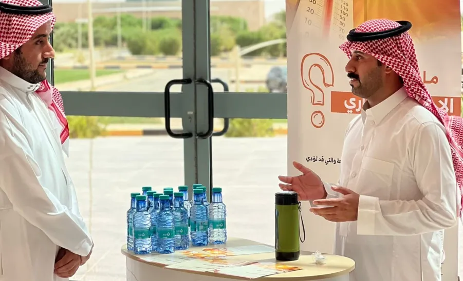 الإدارة تُنفذ مبادرة التوعية الصحية عن الإجهاد الحراري  - الإدارة تُنفذ مبادرة التوعية الصحية عن الإجهاد الحراري 
