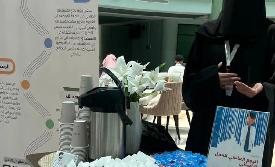 نادي التنمية المستدامة يُقيم فعالية اليوم العالمي للعمل الإنساني - 3