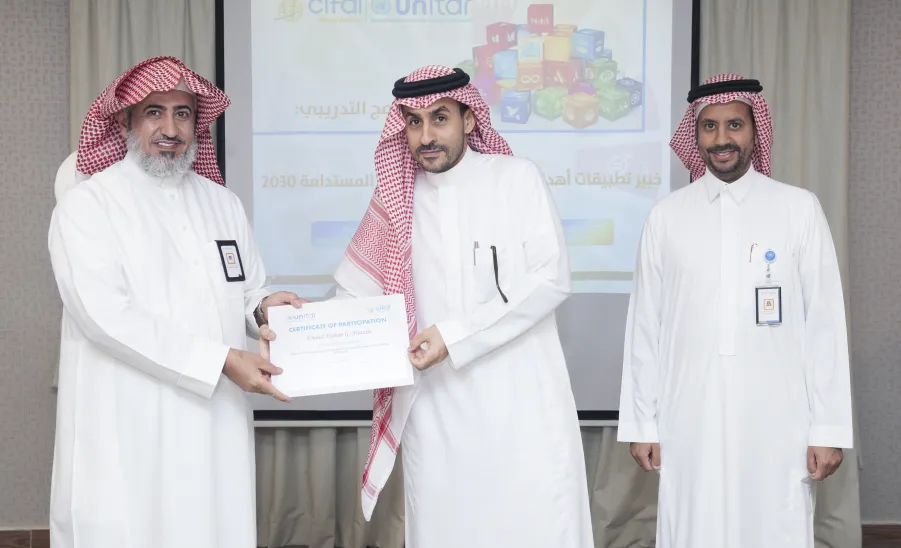 MU VICE-RECTOR PATRONIZES THE CLOSING CEREMONY OF THE SUSTAINABLE DEVELOPMENT GOALS EXPERT PROGRAM, 2030 - وكيل الجامعة للتنمية والاستثمار يرعى ختام برنامج خبير تطبيقات أهداف التنمية المستدامة ٢٠٣٠م