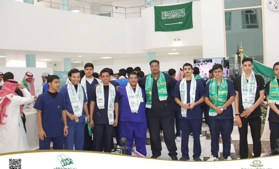 The College of Nursing celebrates the 94th national day -  كلية التمريض تقيم فعالية بمناسبة اليوم الوطني السعودي 94
