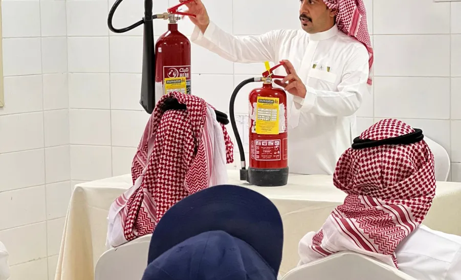 Safety Department participates in the traffic safety exhibition  -  الإدارة تُشارك بمعرض السلامة المرورية تحت شعار "لسلامتك كُن ملتزماً"