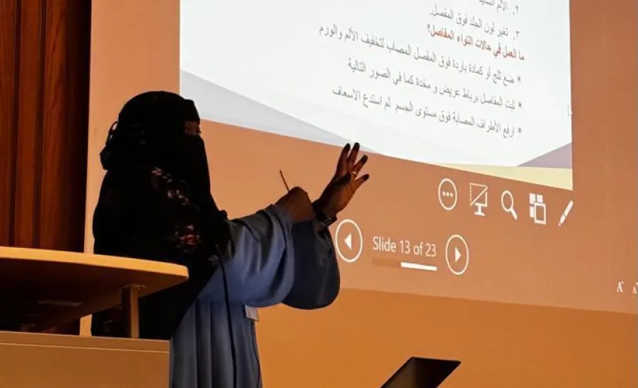 The Volunteer Work Center conducts a workshop on First Aid -  ورشة للإسعافات الأولية