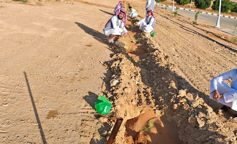 The Applied College participates in planting 94 seedlings - تشجير بالغاط