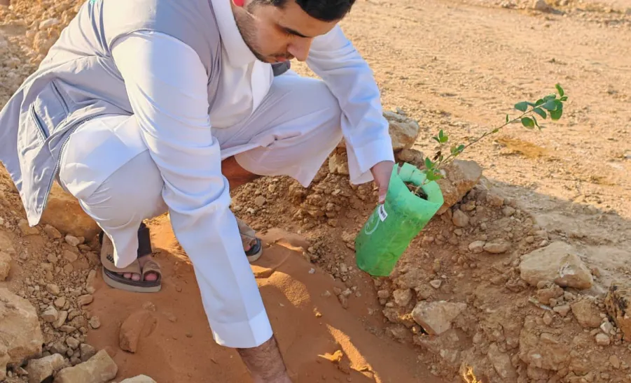 The Applied College participates in planting 94 seedlings - تشجير بالغاط