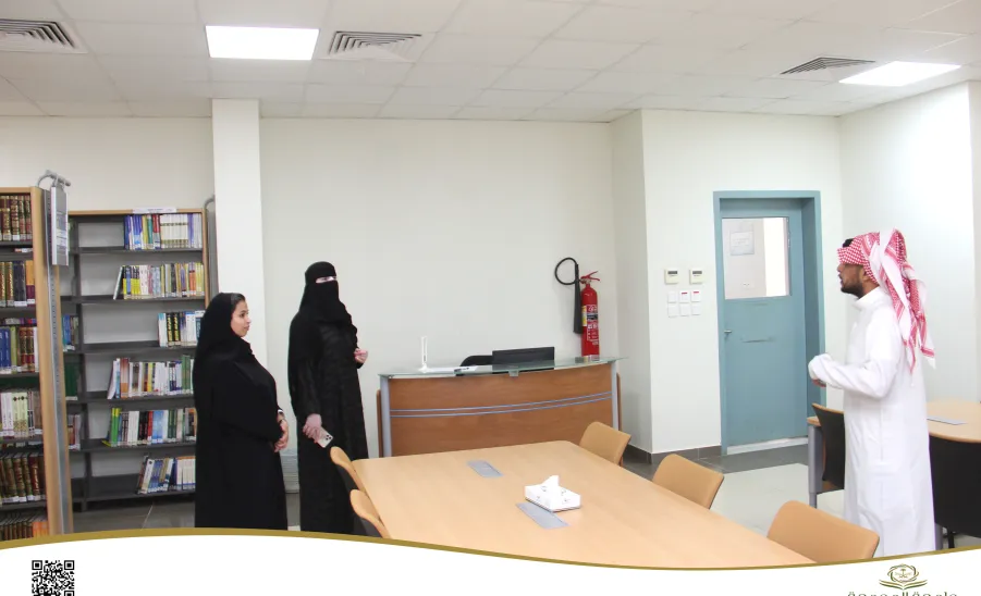 The Dean of the College of Nursing welcomes the director of the General Administration of Libraries and Knowledge Resources - عميد كلية التمريض تستقبل مدير عام الإدارة العامة للمكتبات ومصادر المعرفة بالجامعة