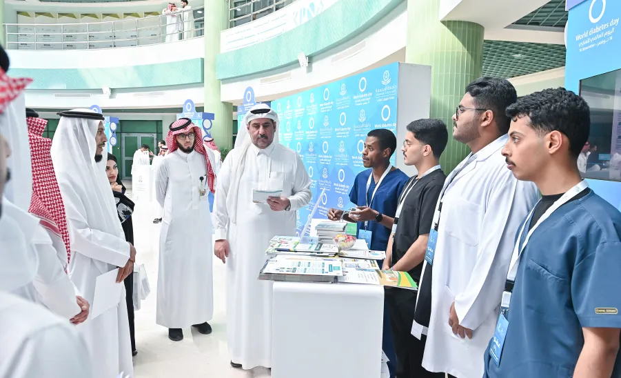 AN EXHIBITION HELD AT MU ON THE WORLD DIABETES DAY 2024 - جامعة المجمعة