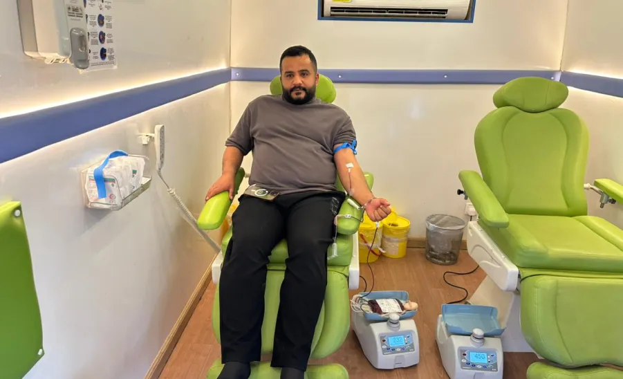 The Blood Bank Club launches a blood donation campaign at the flower festival in Huraymlaa -  تبرع بالدم