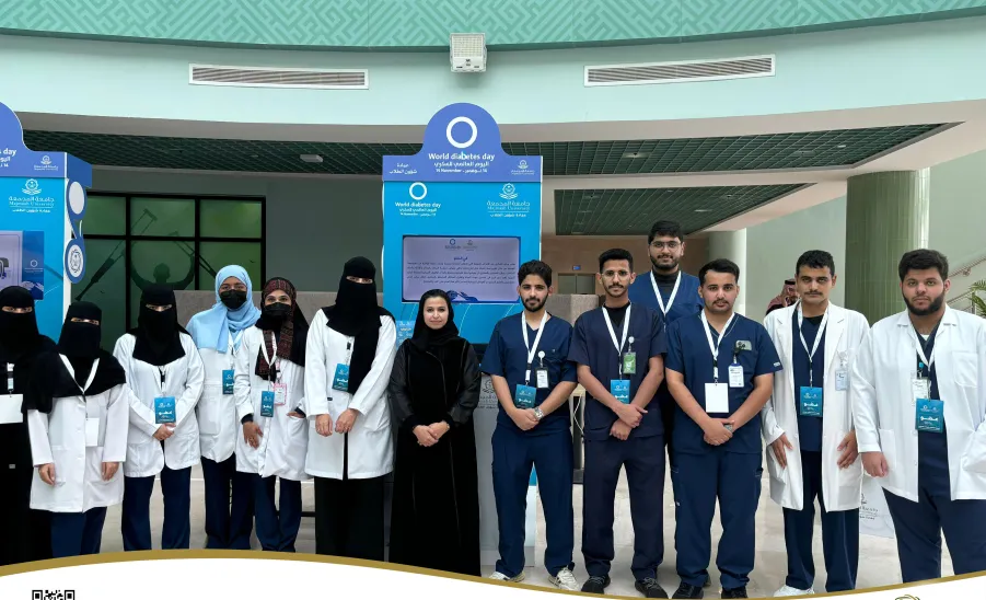 The College of Nursing participates in the World Diabetes Day Exhibition -  كلية التمريض تشاركة  في معرض اليوم العالمي للسكري
