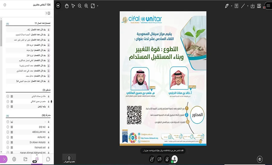Saudi Ceval Center organizes the 16th meeting entitled: Volunteering: The Power of Change and Building a Sustainable Future" -  مركز سيفال السعودية ينظم اللقاء السادس عشر بعنوان : "التطوع: قوة التغيير وبناء المستقبل المستدام"