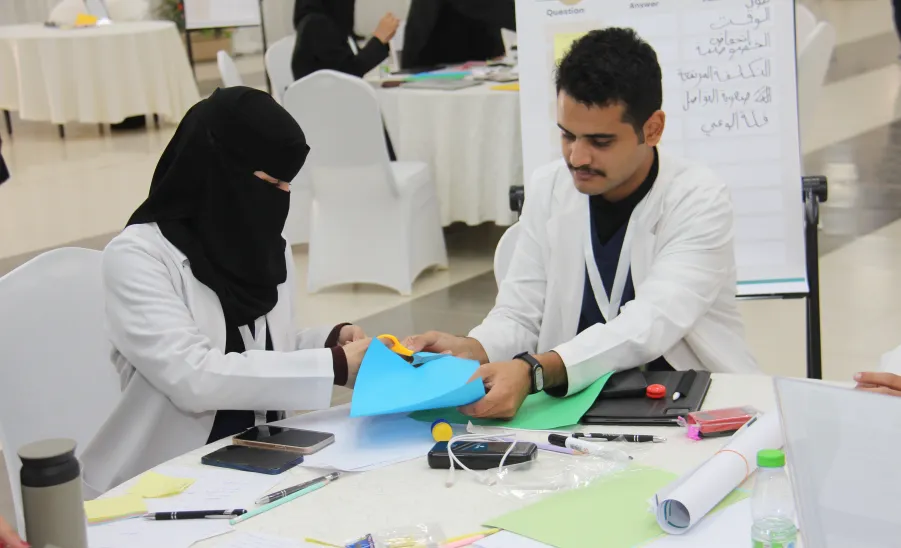 The College of Nursing organizes Health Innovation Hackathon 2025 -  كلية التمريض تنظم هاكاثون الابتكار الصحي 2025