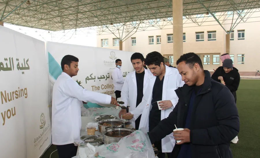 The College of Nursing organized an outdoor event during winter  -  كلية التمريض تنظم فعالية "حي الشتاء"