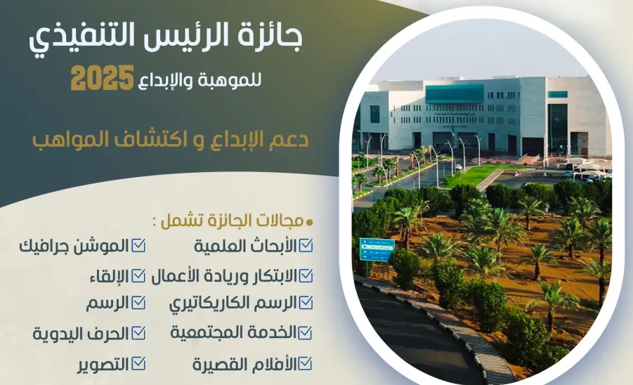 Talent and Creativity Award 2025 for Applied College Students -  جائزة