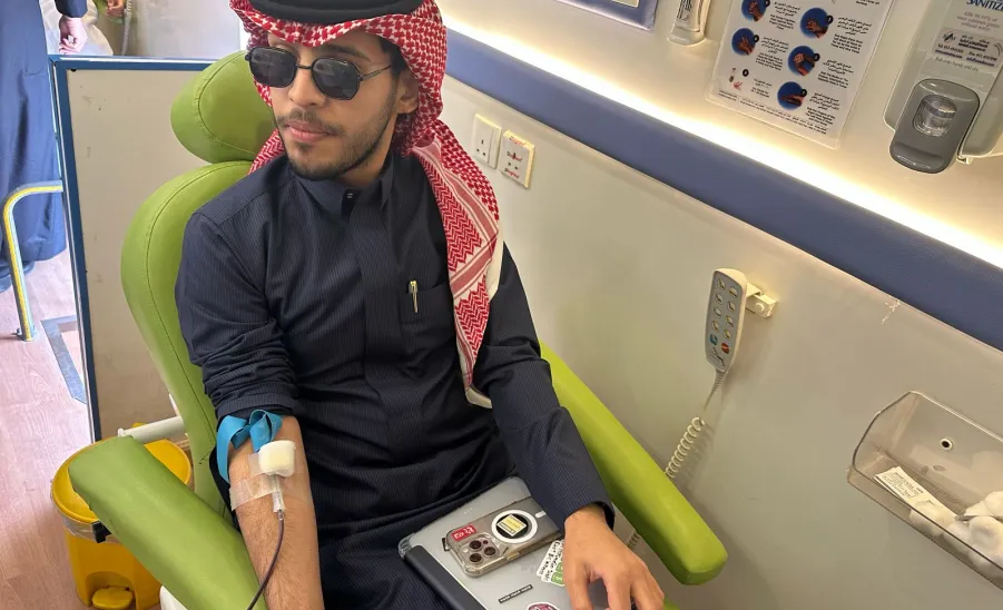 The Social Responsibility Observatory holds a blood donation campaign at the College of Engineering - صورة1