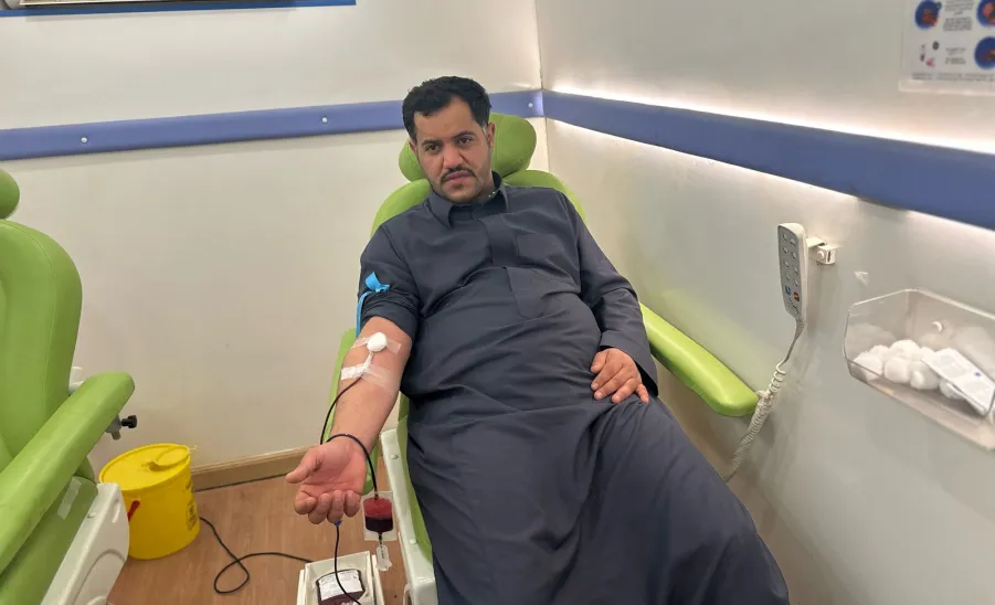 Social Responsibility Observatory conducts a blood donation campaign at Prince Sultan Road Walkway
 - صورة2