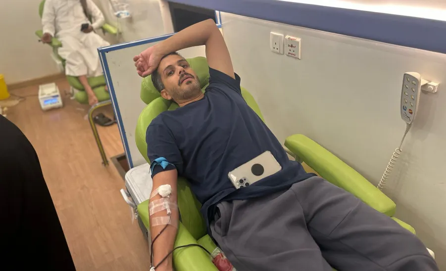Social Responsibility Observatory conducts a blood donation campaign at Prince Sultan Road Walkway
 - صورة4