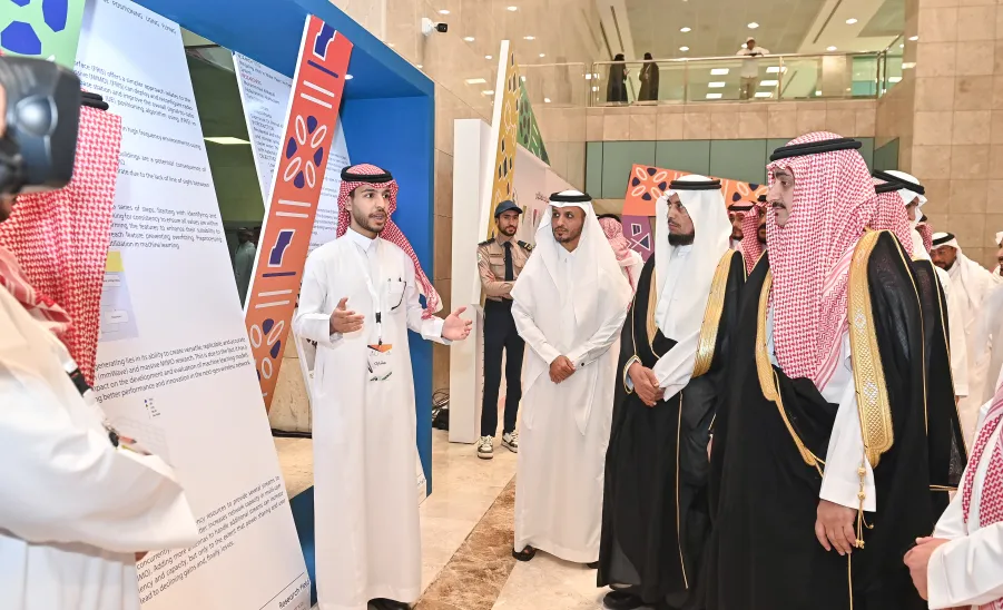 الجامعة تقيم حفل ختام الأنشطة للعام الجامعي 1446هـ وتكرم الطلبة الفائزين في الملتقى الطلابي السابع وهاكاثون كأس العالم 2034 - حفل ختام الأنشطة للعام الجامعي 1446ه