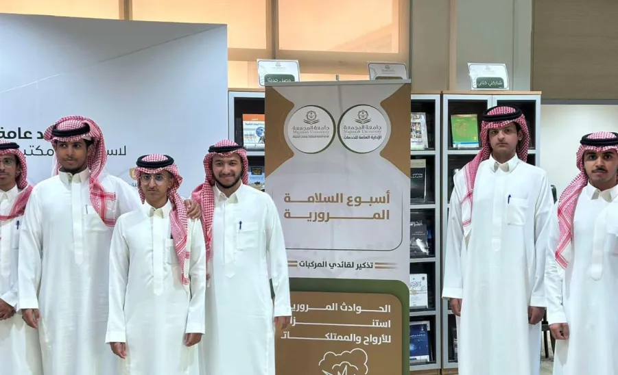 وكيل الجامعة للتنمية والاستثمار يطلق فعاليات أسبوع السلامة المرورية بالمكتبة المركزية - 5