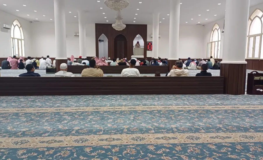 The General Administration of Housing celebrates Eid with the housing residents  - معايدة