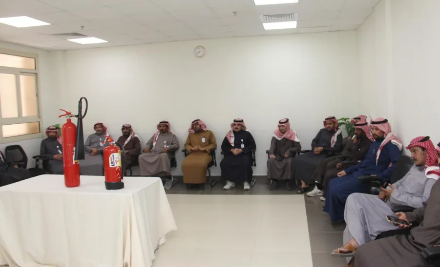 The Safety Department conducts a training program on Safety Means -  السلامة تُنفذ برنامج تدريبي عن كيفية التعامل مع وسائل السلامة