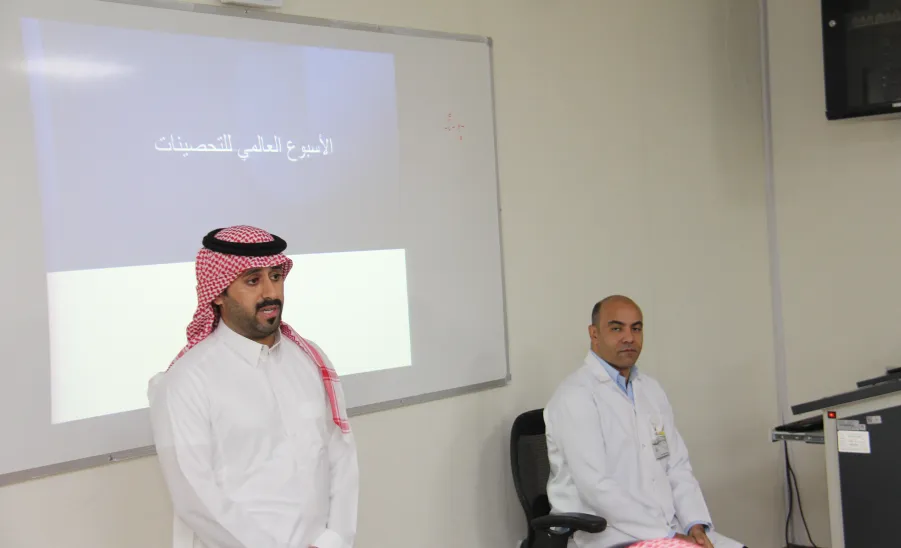 The General Administration of Occupational Health and Environment organizes a health awareness seminar at the College of Nursing -  الإدارة العامة للصحة المهنية والبيئة تنظم ندوة صحية توعوية بكلية التمريض