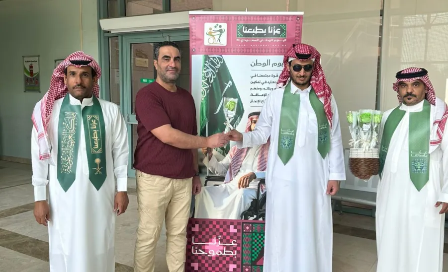 طلاب مركز رعاية ذوي الإعاقة يشاركون في احتفاء الجامعة باليوم الوطني الـ95 -  2