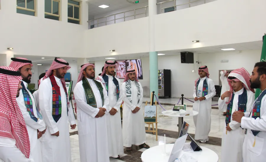 The College of Nursing celebrates the 95th Saudi National Day  -  كلية التمريض تحتفي باليوم الوطني الـ95 بشعار "عزّنا بطبعنا"