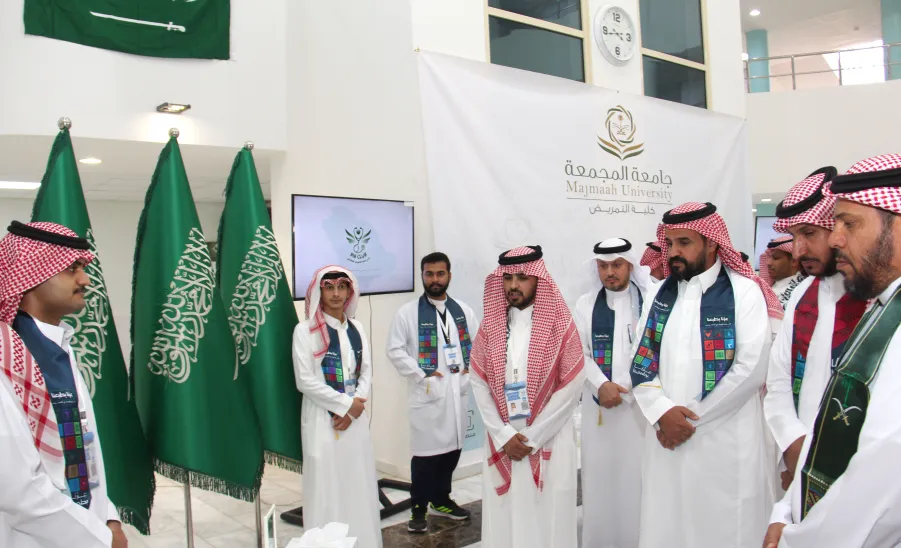 The College of Nursing celebrates the 95th Saudi National Day  -  كلية التمريض تحتفي باليوم الوطني الـ95 بشعار "عزّنا بطبعنا"