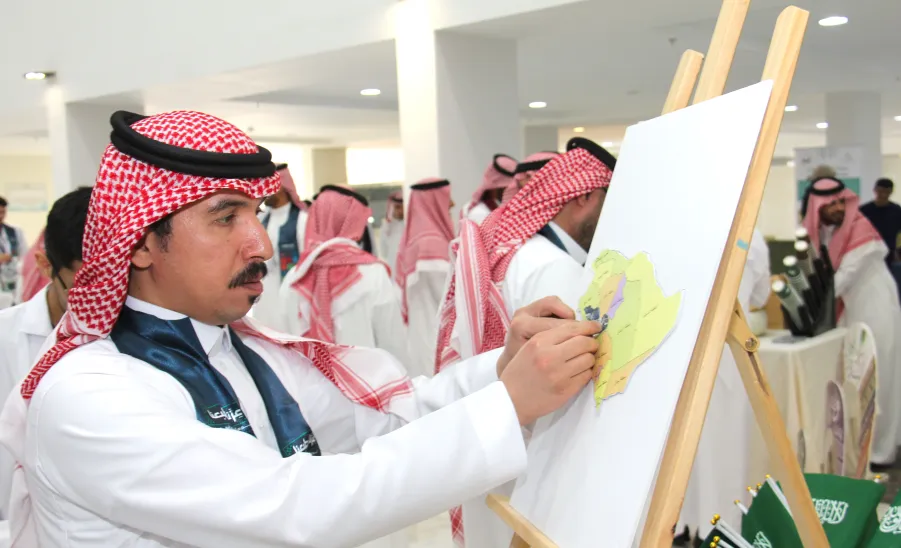 The College of Nursing celebrates the 95th Saudi National Day  -  كلية التمريض تحتفي باليوم الوطني الـ95 بشعار "عزّنا بطبعنا"