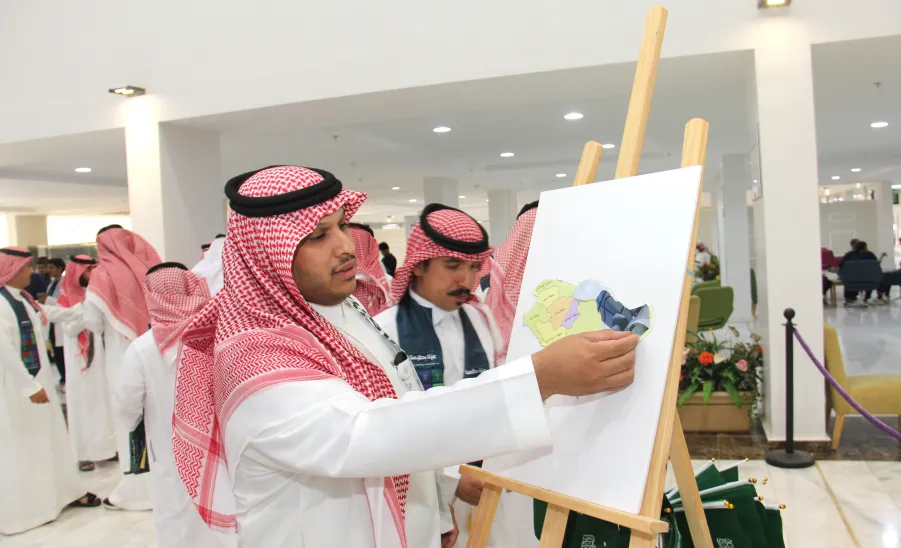 The College of Nursing celebrates the 95th Saudi National Day  -  كلية التمريض تحتفي باليوم الوطني الـ95 بشعار "عزّنا بطبعنا"